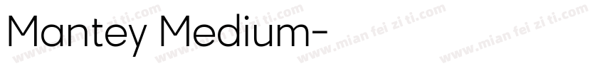 Mantey Medium字体转换